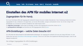 
                            3. Home - APN Einstellungen für o2 Netzwerk