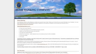 
                            3. Home Banking Company - Online Banking