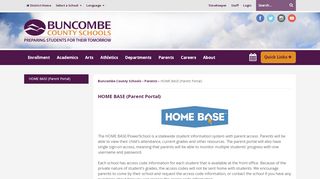 
                            5. HOME BASE (Parent Portal) - Buncombe County Schools