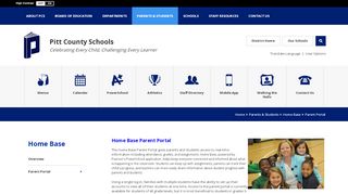 
                            8. Home Base / Parent Portal - Pitt County Schools