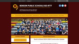 
                            1. Home - Benson School District 777