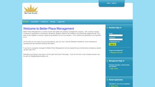 
                            4. Home - Better Place Management