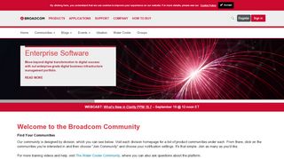 
                            3. Home - Broadcom Community - Discussion Forums, Technical Docs ...