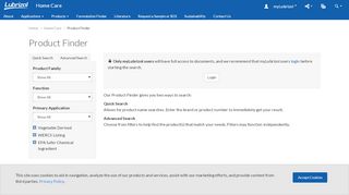 
                            4. Home Care Product Finder - Lubrizol
