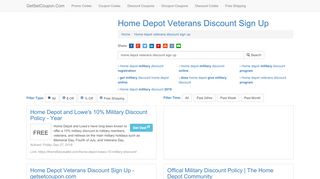 
                            8. Home Depot Veterans Discount Sign Up - getsetcoupon.com