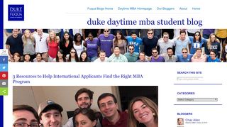 
                            5. Home - Duke Daytime MBA Student Blog