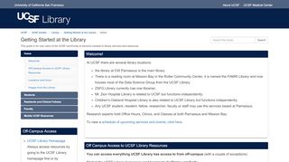 
                            9. Home - Getting Started at the Library - UCSF Guides at University of ...