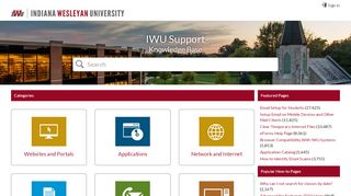 
                            7. Home - Indiana Wesleyan University Support …