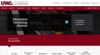 
                            6. Home – Information Technology Services | UW-La Crosse