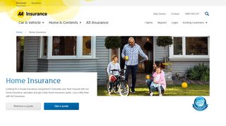 
                            3. Home Insurance – get a quote and buy online | AA …