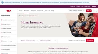 
                            9. Home Insurance | Westpac