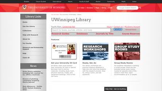 
                            8. Home | Library | The University of Winnipeg