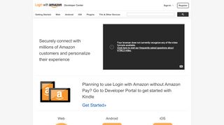 
                            5. Home - Login with Amazon Developer Center