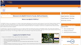 
                            9. home - myNCC - Nassau Community College