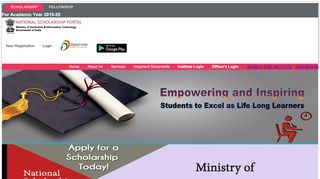 
                            9. Home - National Scholarship Portal