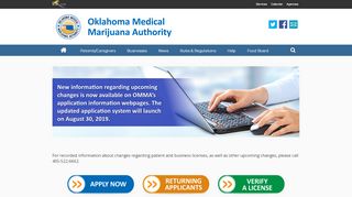 
                            2. Home | Oklahoma Medical Marijuana Authority | State of Oklahoma