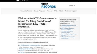 
                            1. Home - OpenRecords - NYC.gov