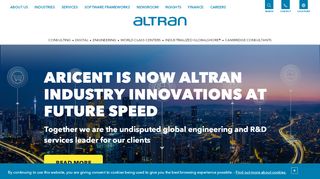 
                            2. Home page - Altran India - Aricent