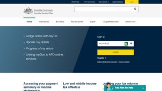 
                            5. Home page | Australian Taxation Office
