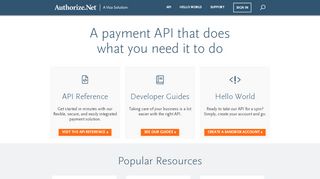 
                            1. Home Page - Authorize.Net