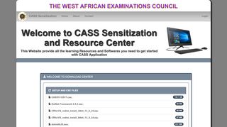
                            3. Home Page - CASS Sensitization Application