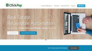 
                            3. Home Page - ClickPay