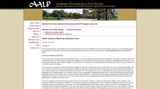 
                            7. Home Page - Oakland University AAUP
