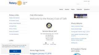 
                            9. Home Page | Rotary Club of Taft - ClubRunner