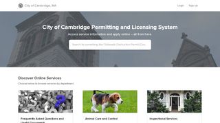 
                            2. Home Page - the City of Cambridge