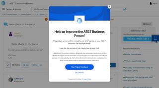 
                            3. home phone on line portal - AT&T Community