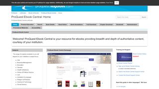 
                            7. Home - ProQuest Ebook Central - LibGuides at ProQuest