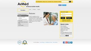 
                            3. Home > Providers > Patients - secure.avmed.org