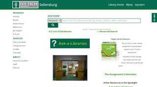 
                            9. Home - Sellersburg - Ivy Tech Libraries at Ivy Tech ...