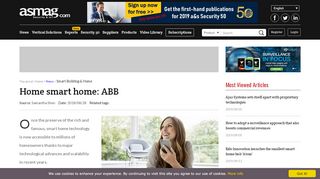 
                            9. Home smart home: ABB - asmag.com