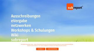 
                            3. Home - subreport - Ihr Partner für Ausschreibungen ...