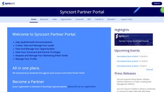 
                            4. Home · Syncsort Partner Portal