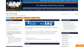 
                            3. Home - Tech Tips - LibGuides at St. Ambrose University