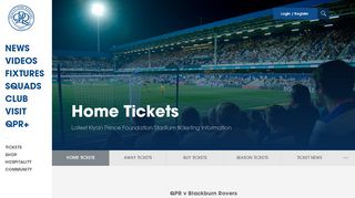 
                            4. Home Tickets - Queens Park Rangers latest news, videos and ...