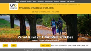 
                            5. Home - University of Wisconsin Oshkosh