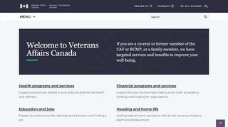 
                            2. Home - Veterans Affairs Canada