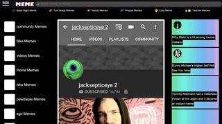 
                            5. HOME VIDEOS PLAYLISTS COMMUNITY Jacksepticeye 2 ... - MEME