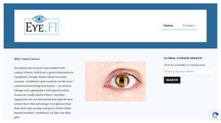 
                            5. Home - Welcome to eye.fi, where you can read about eye lenses.