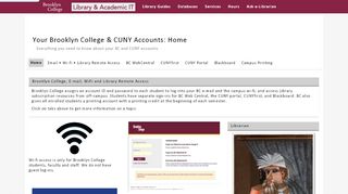 
                            8. Home - Your Brooklyn College & CUNY Accounts ... - Library Guides