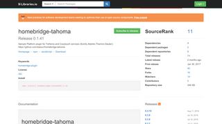 
                            8. homebridge-tahoma 0.1.41 on npm - Libraries.io