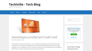 
                            9. HomeDepot.com/MyCard Credit Card - Techivilla - Tech Blog