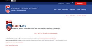 
                            3. Homelink / Homelink - Roseville Joint Union High School District