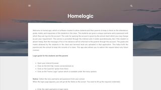 
                            9. Homelogic