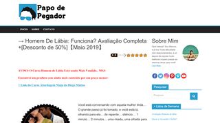 
                            2. → Homem De Lábia: Funciona? Avaliação Completa +[ ...