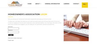 
                            8. Homeowners Association Login-Form – Terrawest