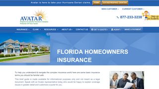 
                            3. Homeowners Insurance - Avatar Ins